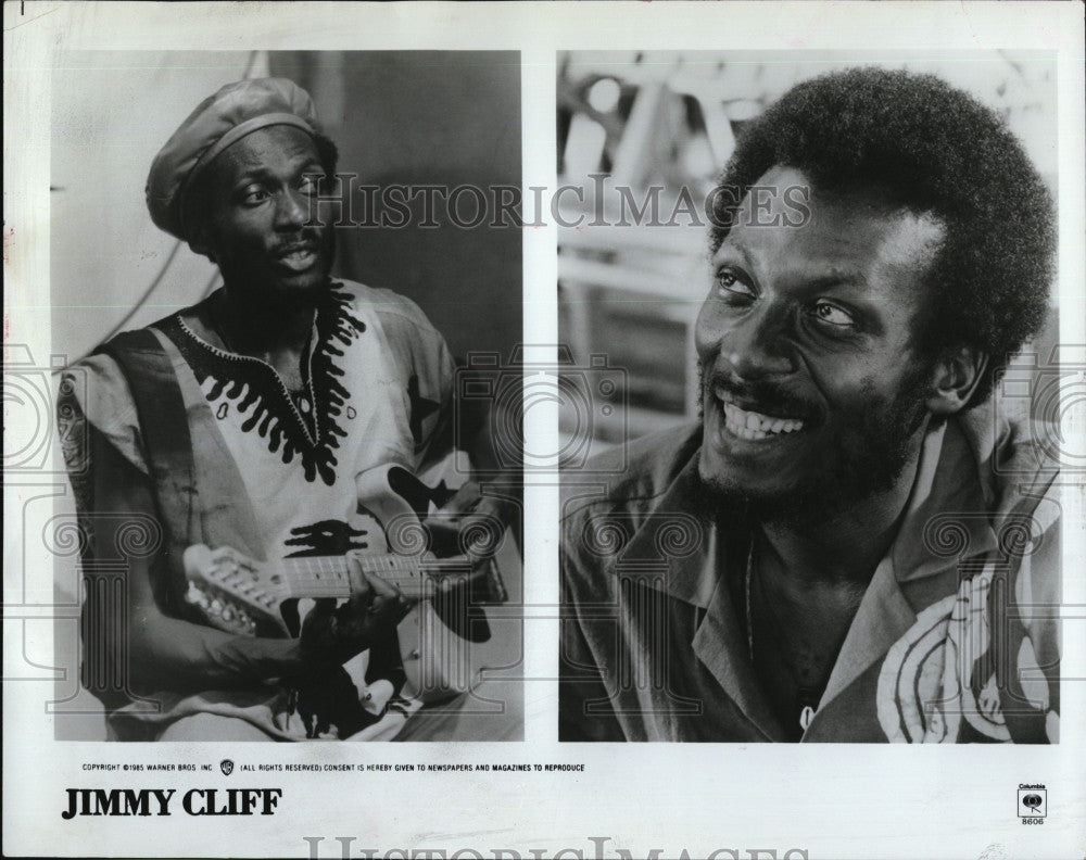 1985 Press Photo Singer Songwriter Jimmy Cliff - Historic Images