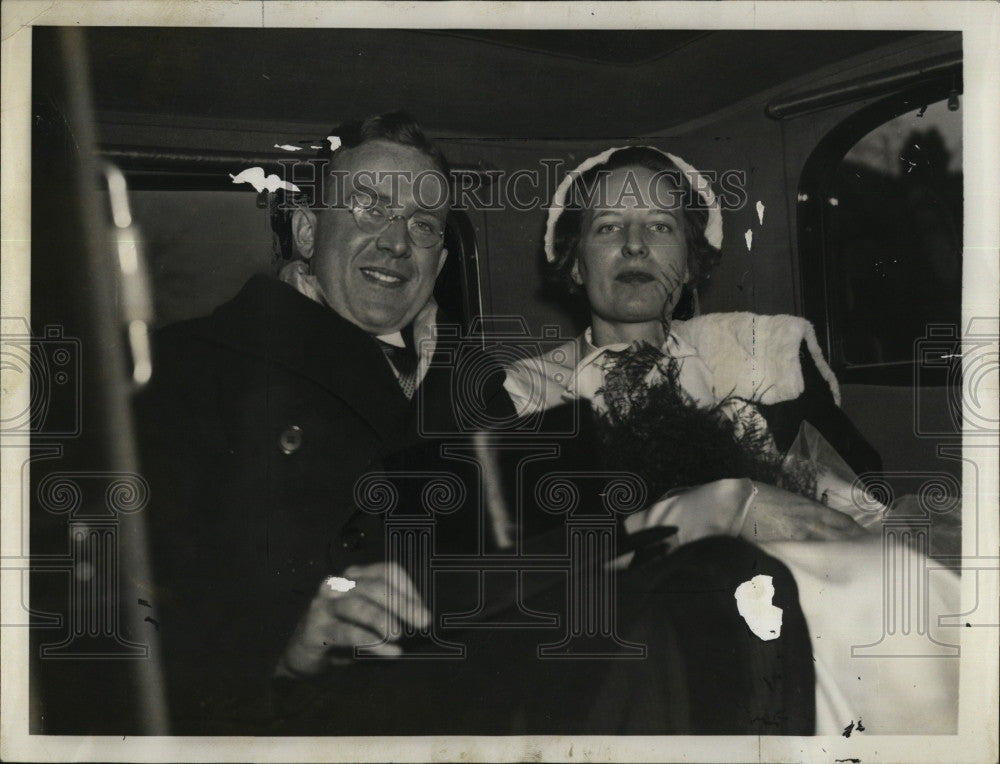 1936 Press Photo D.C. society&#39;s Edwin Woodruff Colman weds Elizabeth Wheeler - Historic Images