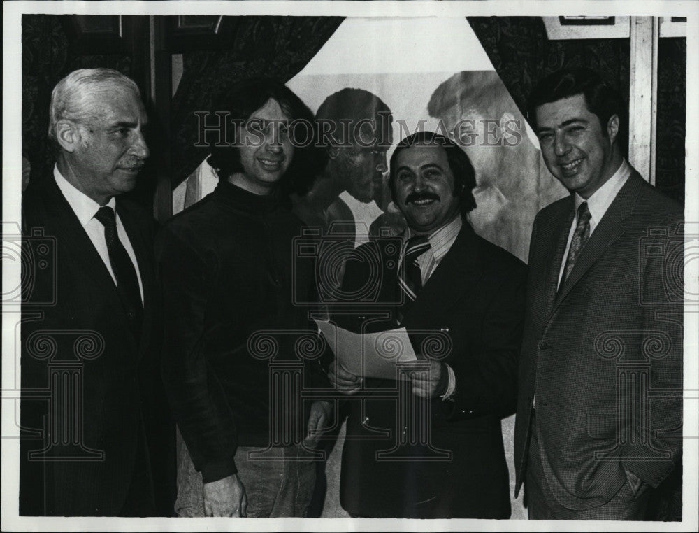 1971 Press Photo GBARC Officials Atty Louis Lederman Robert Chernoff Joseph - Historic Images