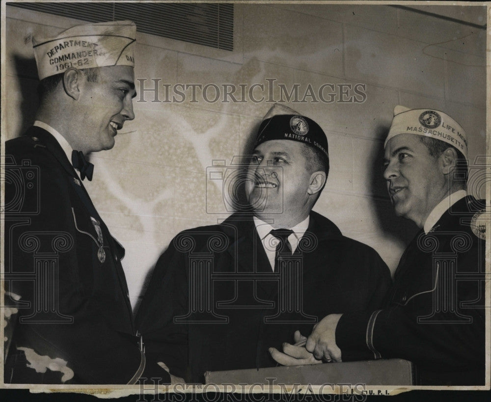 1962 Press Photo Francis Buono, Boyd Bowers, Joseph R. Harold - Historic Images