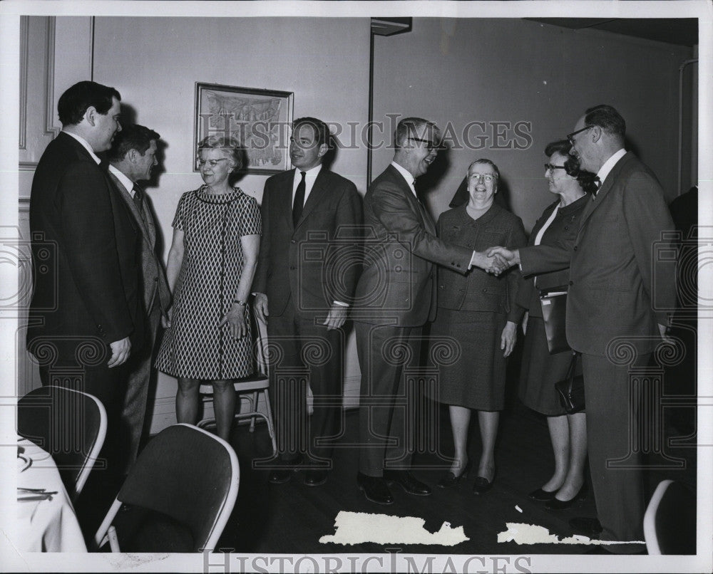 1970 Press Photo R. Howell, Jr., C. Shain, M. Bunting, T. Reynolds, B. Hallowell - Historic Images