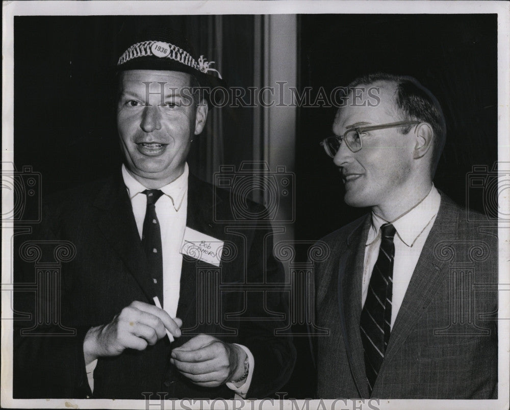 1961 Press Photo Bob Amory of CIA McGeorge Bundy Special Asst to Pres Johnson - Historic Images