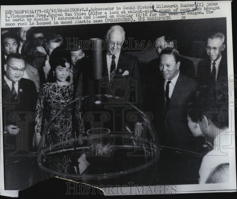 1969 Press Photo U.S. Ambassador to South Vietnam Ellsworth Bunker - Historic Images