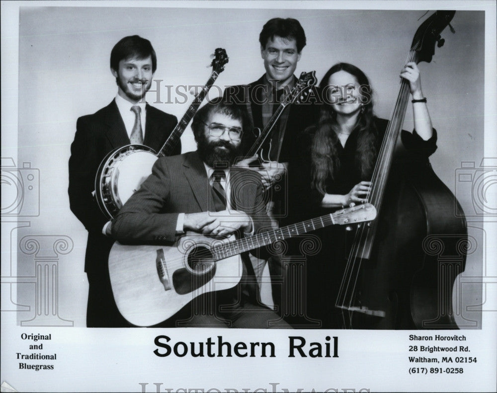 Press Photo Band Members of &quot;Southern Rail&quot; - Historic Images