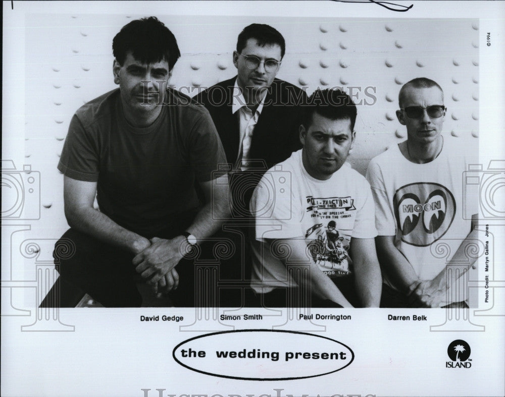 Press Photo Members Of Musical Group The Wedding Present - Historic Images