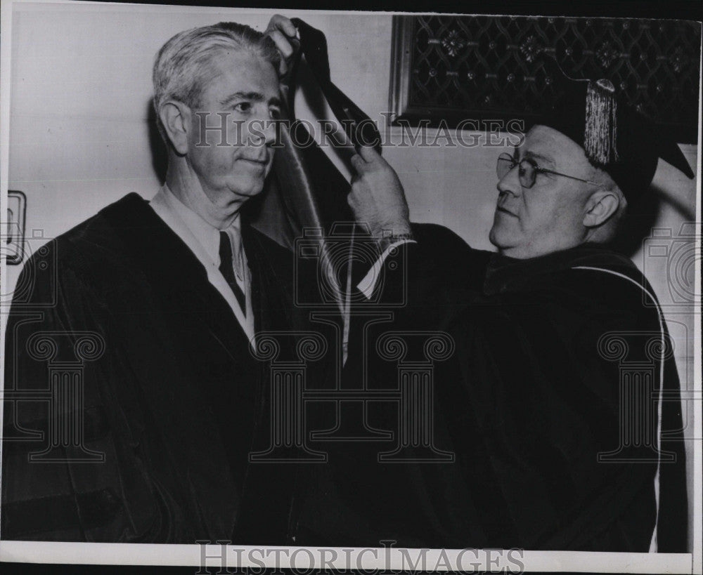 1951 Press Photo Lt Gen Albert Wedemeyer Receives Honorary Degree - Historic Images