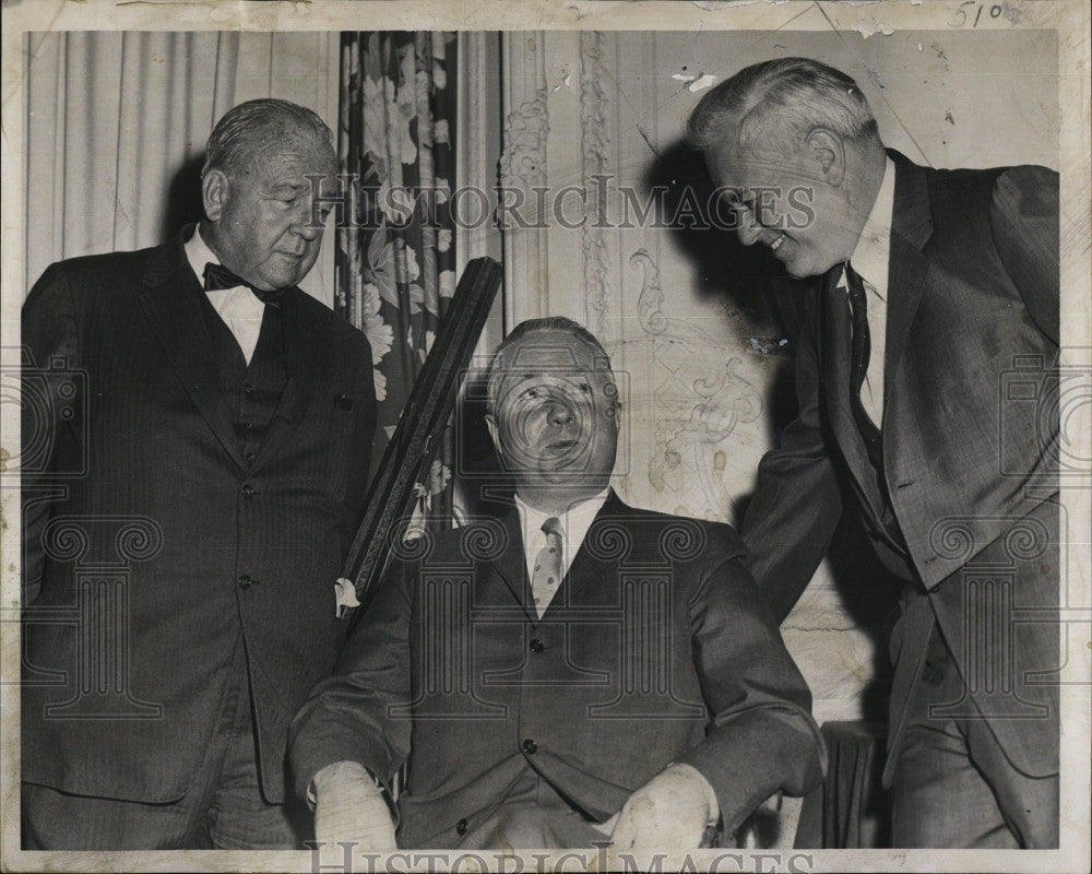 1960 Press Photo Mayor Collins,Callahan &amp; Fred Smith - Historic Images