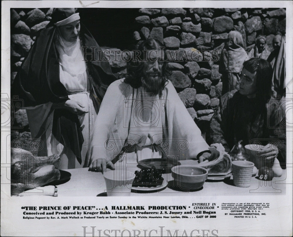 1951 Press Photo Film &quot;The Prince of Peace&quot; Millard Coody - Historic Images