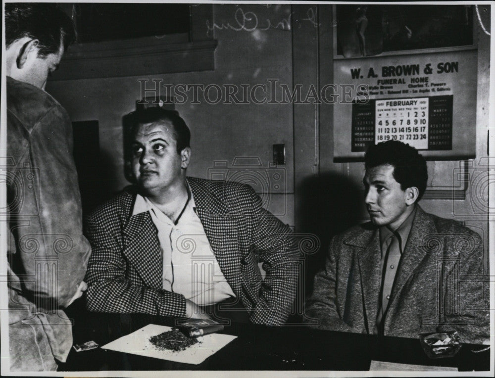 1951 Press Photo Actor Robert Coogan brother formerchild star Jackie Cogan drugs - Historic Images