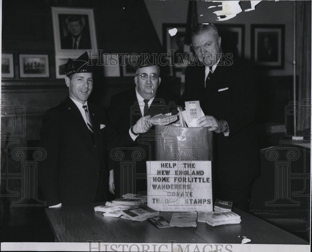 1966 Press Photo Commander E. Donald Weiner &amp; Jacob Andelman With Mayor Crane - Historic Images