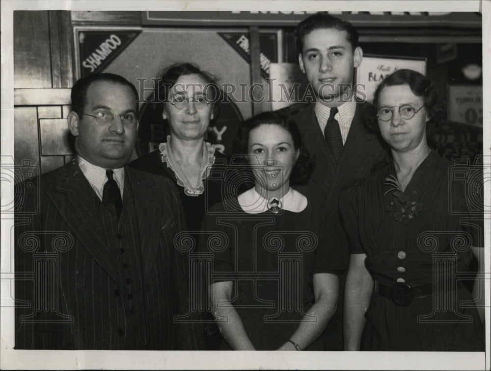 1939 Press Photo William R, Weinrib,Helen McFague,Ellen Hynes &amp; Irwin Brodsky - Historic Images