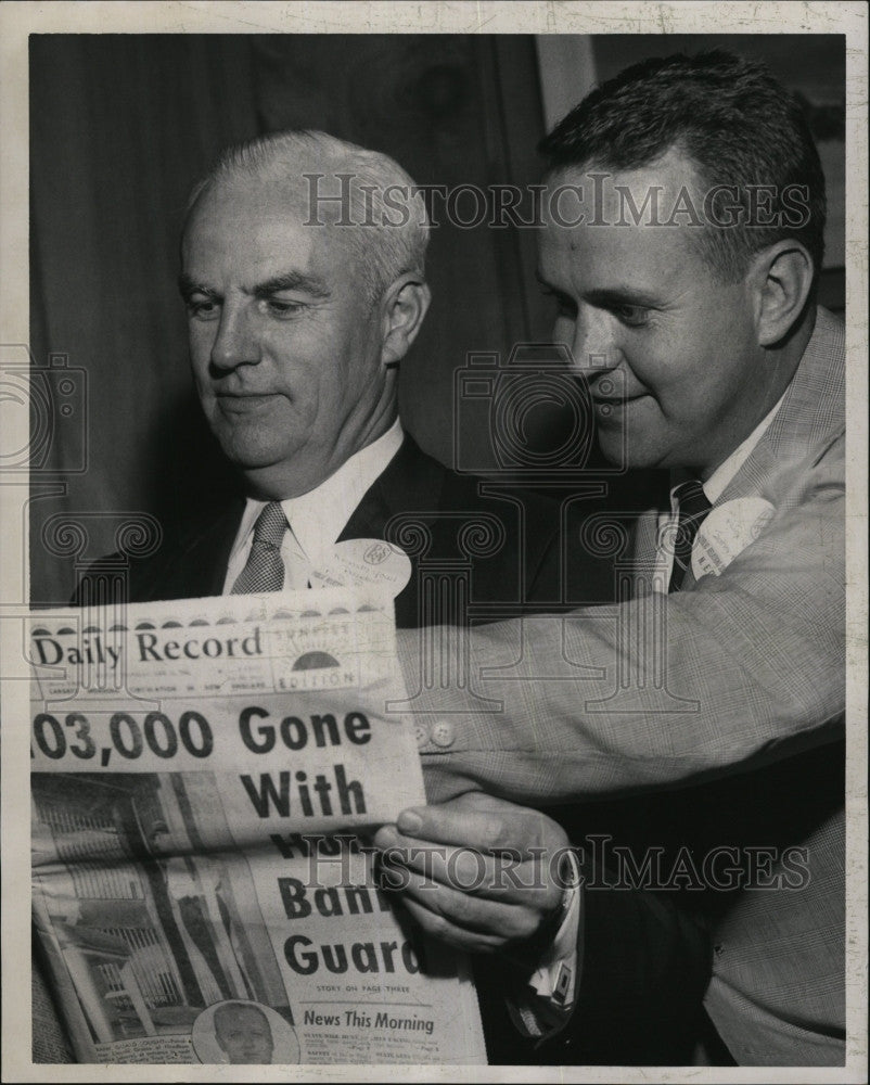 1960 Press Photo General Motors&#39; Kenneth Youdel, John Hancock&#39;s Peter Benton - Historic Images