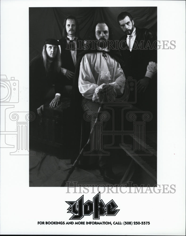 Press Photo Musical group Yoke; Brad Dillon, Tom Elliot, Brian & Craig Herlihy - Historic Images