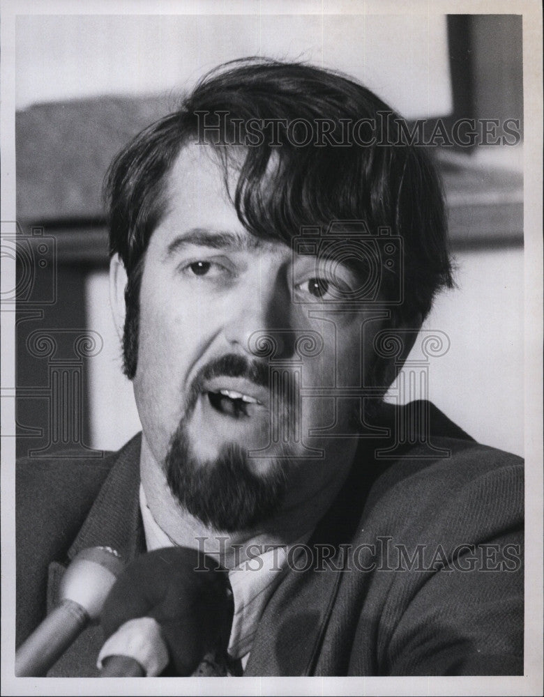 1970 Press Photo Harvard University Activist Mike York - Historic Images