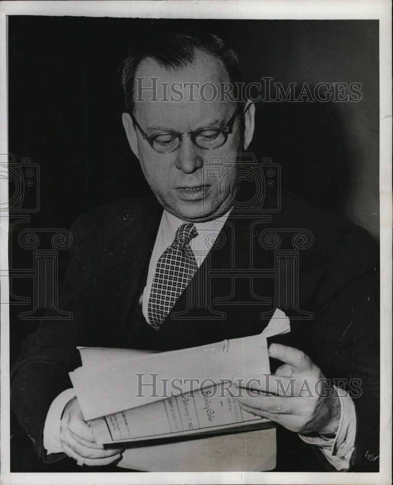 1941 Press Photo Lewis E Lawes long warden of Sing Sing Prison warns nation of - Historic Images