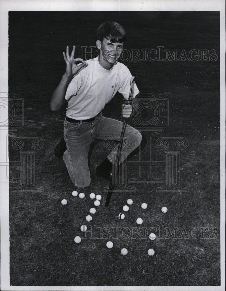 1969 Press Photo John Morin Poland Springs Golf Course 75 Score - Historic Images