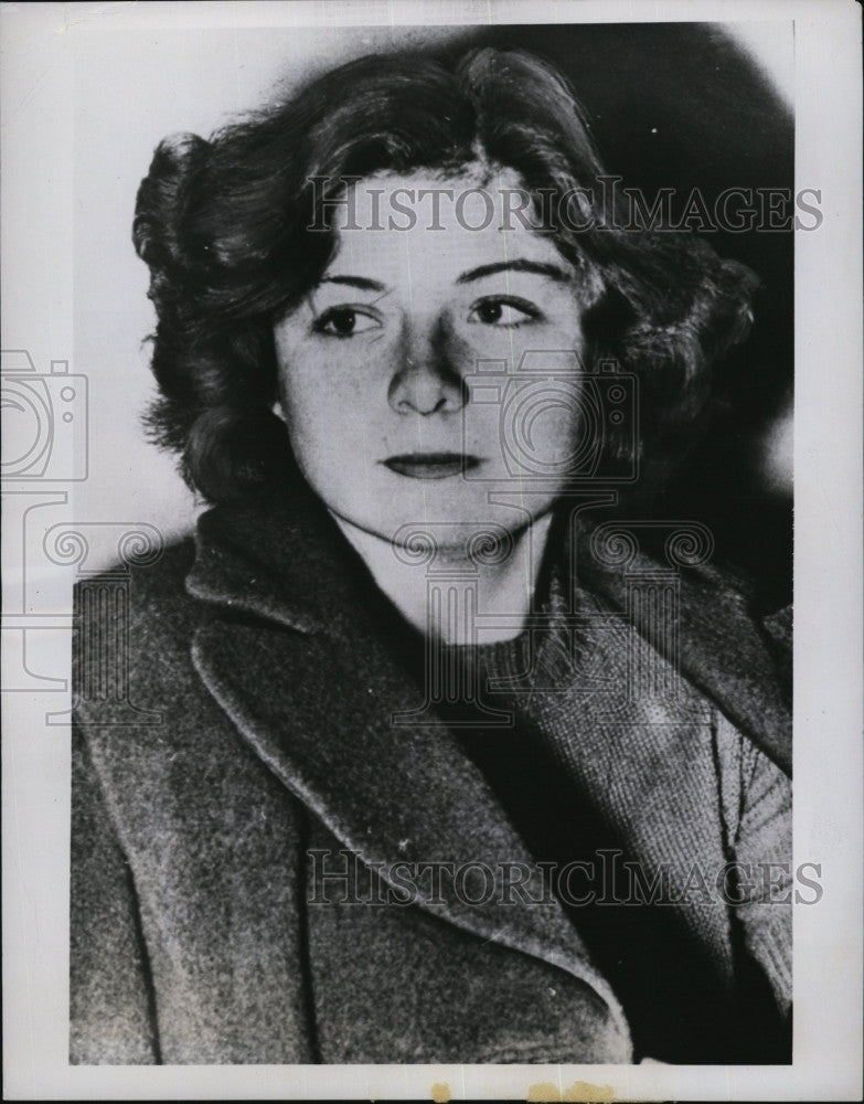 1949 Press Photo Celeste Molly Morrow Murder Suspect Mother - Historic Images