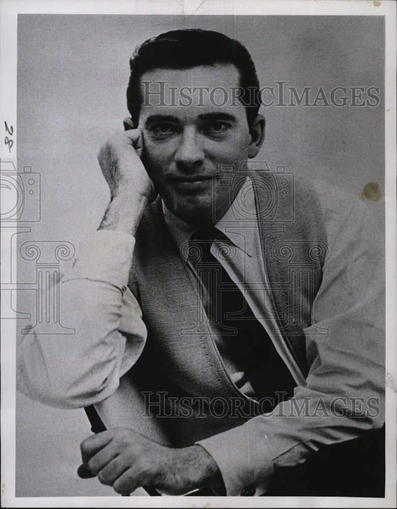 1961 Press Photo Don Morrow Actor Announcer Voice Over Artist - Historic Images