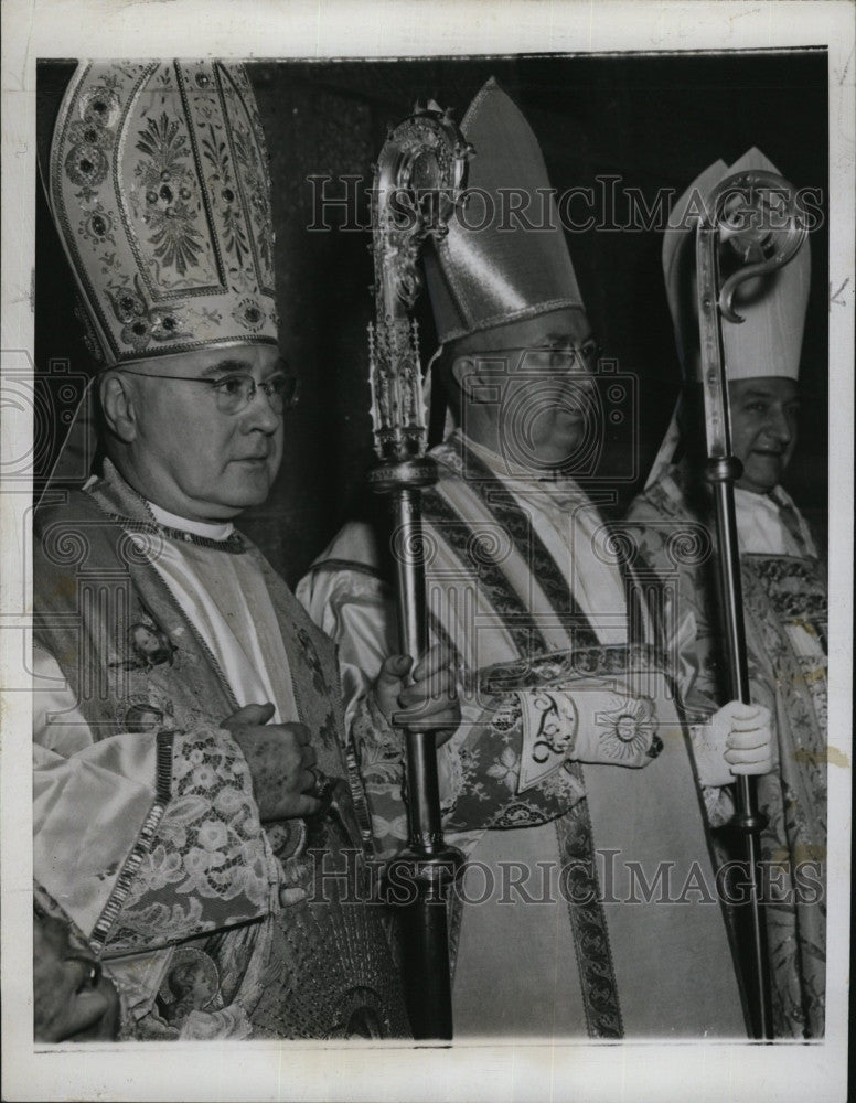 Press Photo Francis Cardinal Spellman &amp; Archbishop Patrick A. Boyle - Historic Images