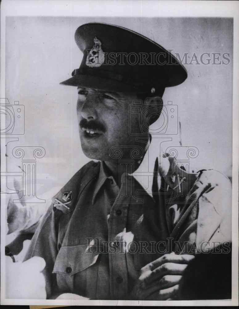 1944 Press Photo Lt.Gen. Sir Oliver Leese Commander Of British Army In Italy - Historic Images