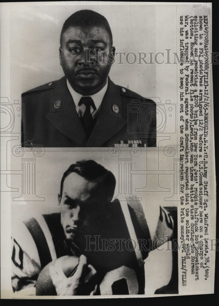 1965 Press Photo US Army Staff Sgt Winfred Lewis arraigned before US - Historic Images