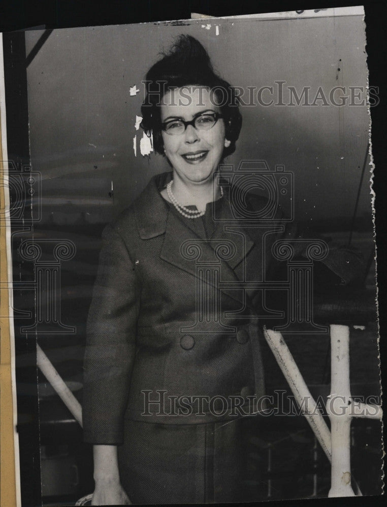 1960 Press Photo Mette lie Daughter Of UN Secretary General Trygve Lie In - Historic Images