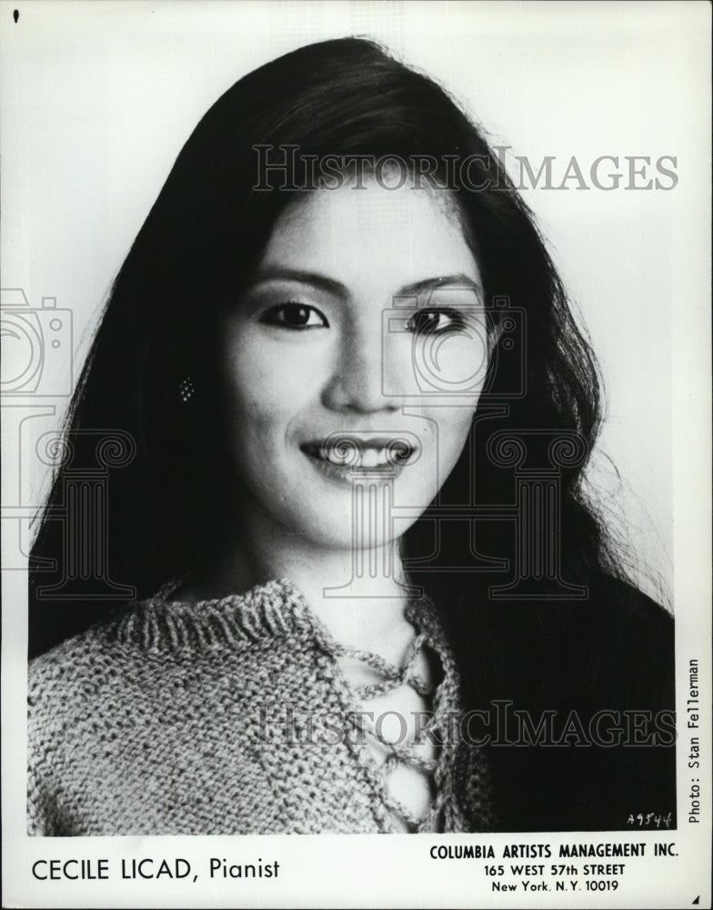 Press Photo Pianist Cecile Licad - Historic Images