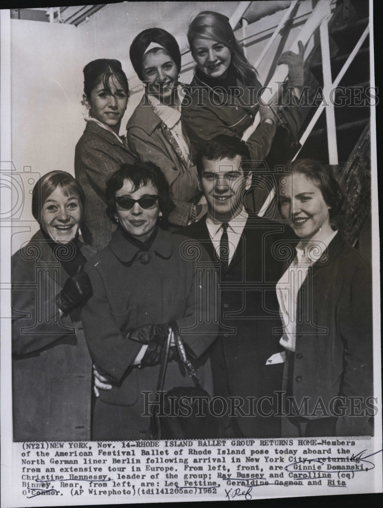 1962 Press Photo American Festival Of Ballet of Rhode Island Ginnie Domansk - Historic Images