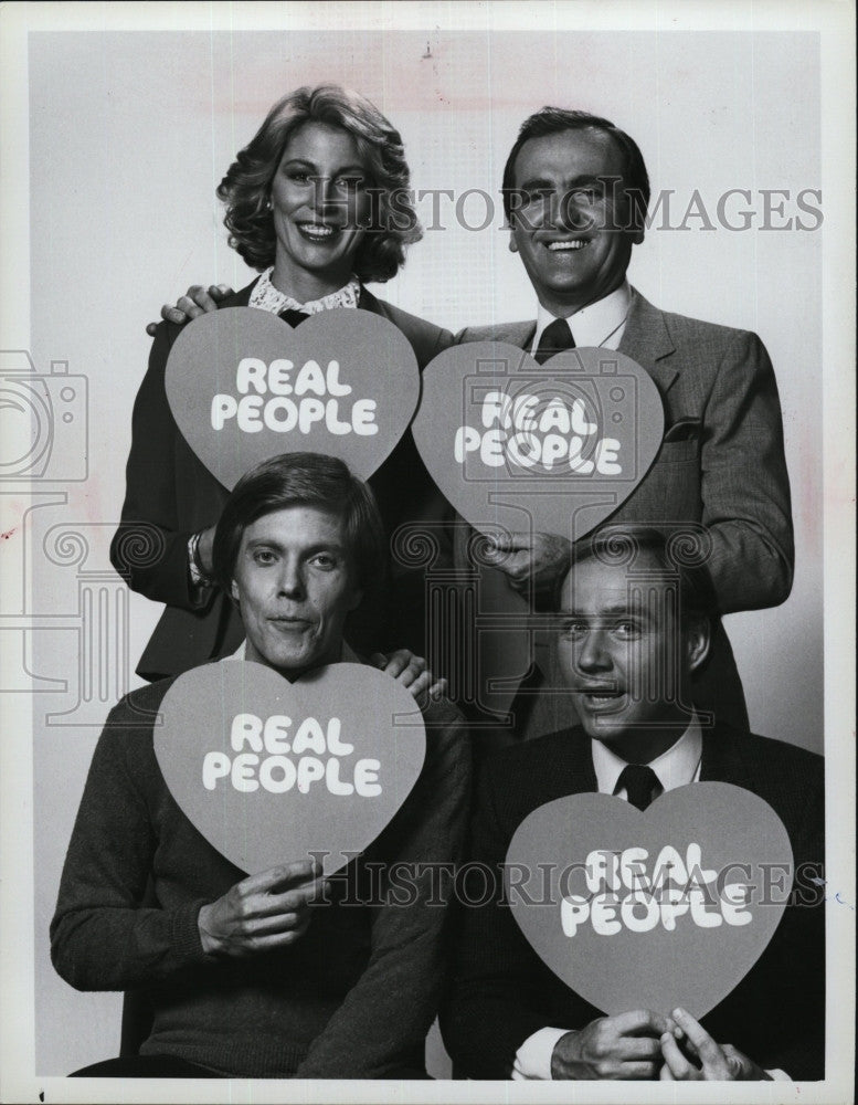 1982 Press Photo Sarah Purcell, John Barbour, Bill Rafferty, Skip Stephenson - Historic Images