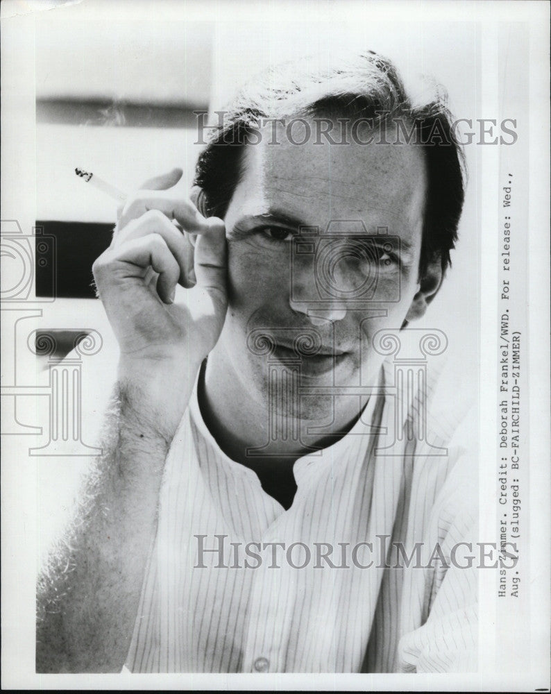 Press Photo German composer &amp; musician, Hans Zimmer - Historic Images