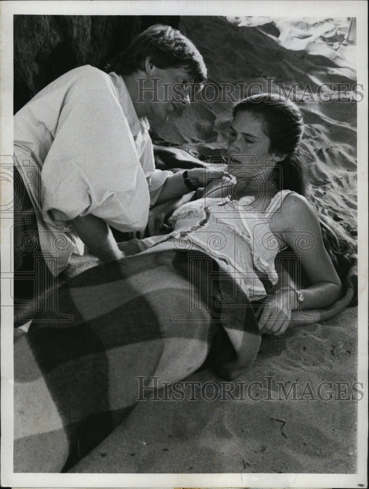 1977 Press Photo Stephanie Zimbalist &amp; Dean Butler &quot;Forever&quot; - Historic Images