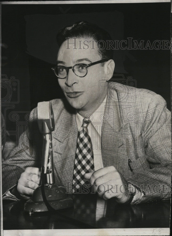 1953 Press Photo Paul R. Zilsel,U of Conn professor - Historic Images