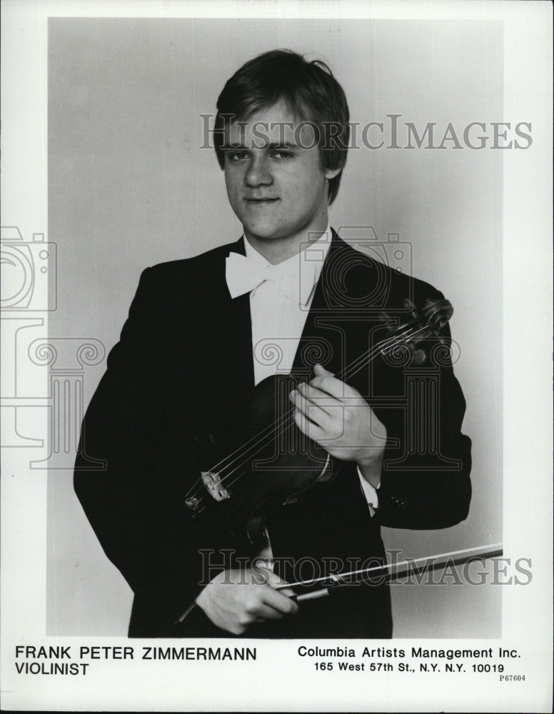 Press Photo Violinist, Frank Peter Zimmerman - Historic Images