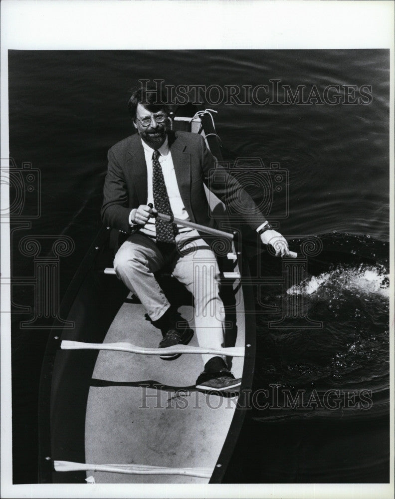 1996 Press Photo Bob Zimmerman of the Charles River Watershed Association - Historic Images