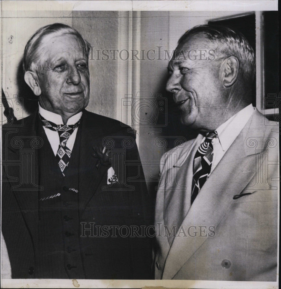 1949 Press Photo Senator Clyde Hoey &amp; Rep. Graham Barden - Historic Images