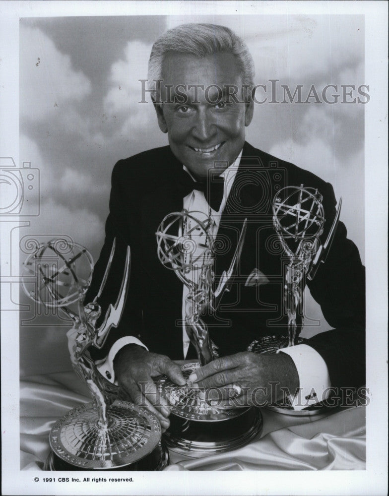 1991 Press Photo Bob Barker, host of &quot;The  18th Annual Daytime Emmy Awards&quot; - Historic Images