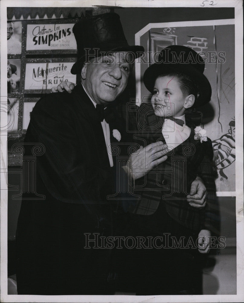 1970 Press Photo Bandleader Ted Lewis &amp; Phil Phillips - Historic Images