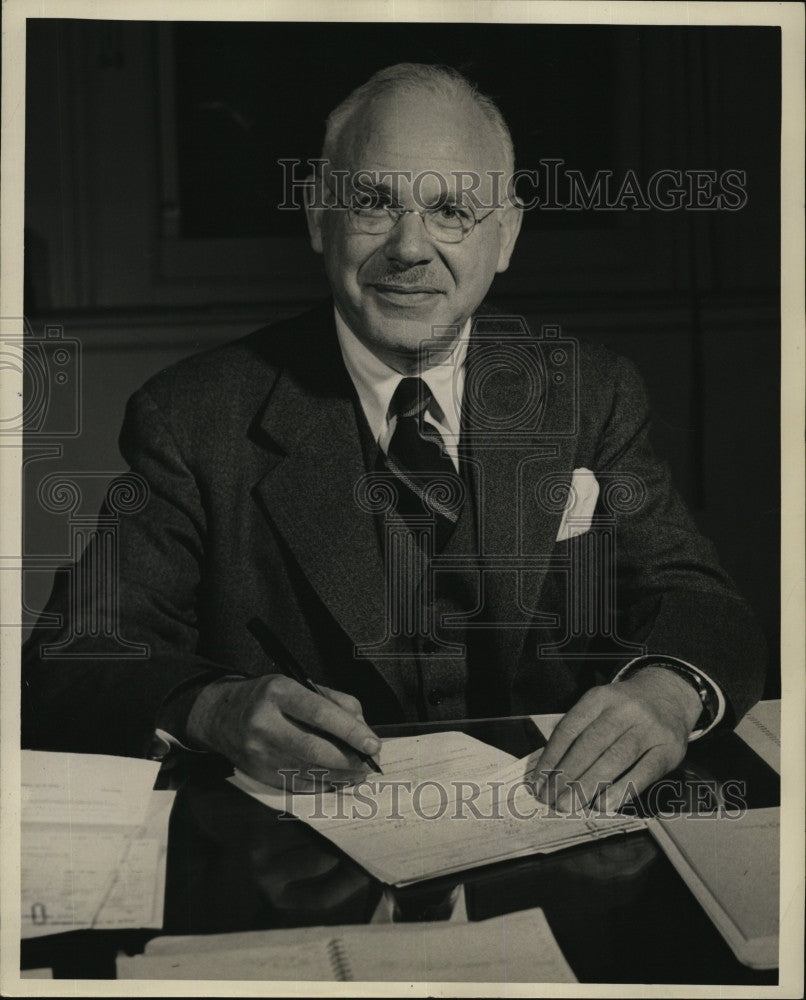 1948 Press Photo Provost Paul Buck of Harvard Univeristy - Historic Images