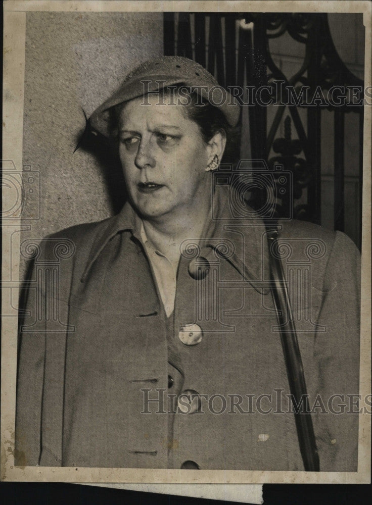 1953 Press Photo Police Woman Elsa Morgan of Quincy - Historic Images