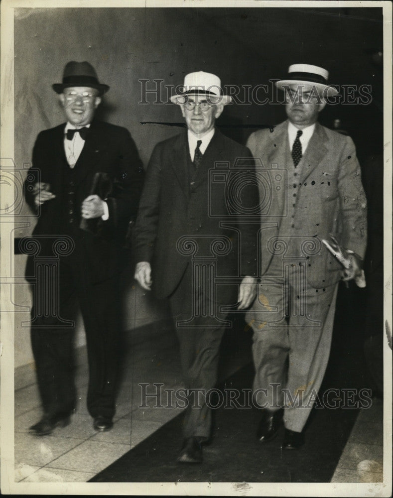 1937 Press Photo Judge Charles Fairhurst of Greensfield, Mass, T Elder,B Noyes - Historic Images