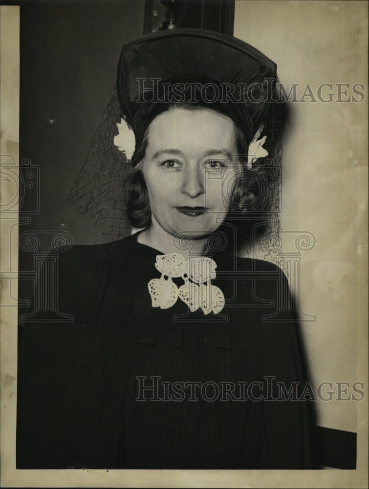 1941 Press Photo Witness in Steadman trial, Mrs Jackson Morgan - Historic Images