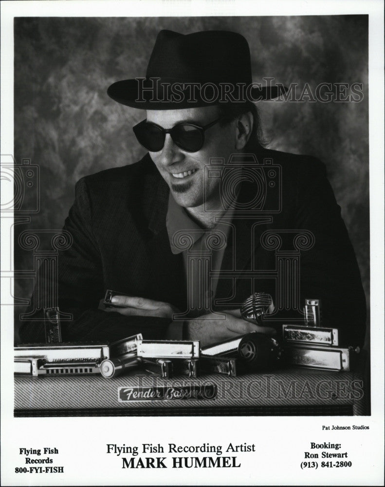 Press Photo Mark Hummel, Flying Fish recording artist - Historic Images