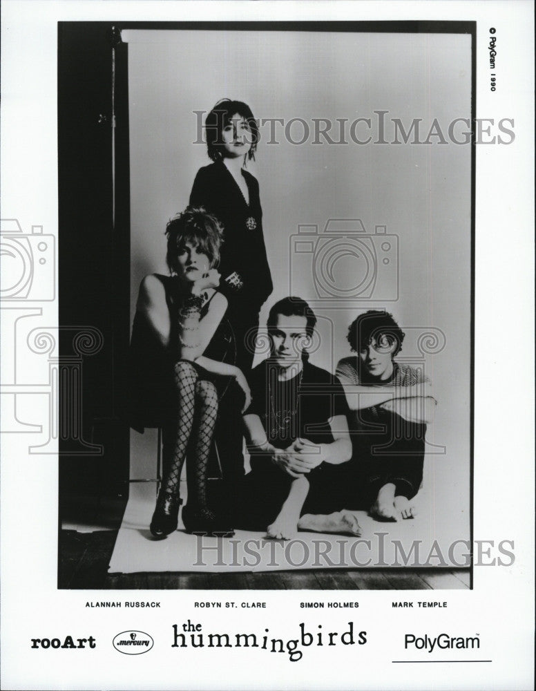 1990 Press Photo  &quot;The Hummingbirds&quot;Russback,St Clare,Holmes,Temple - Historic Images