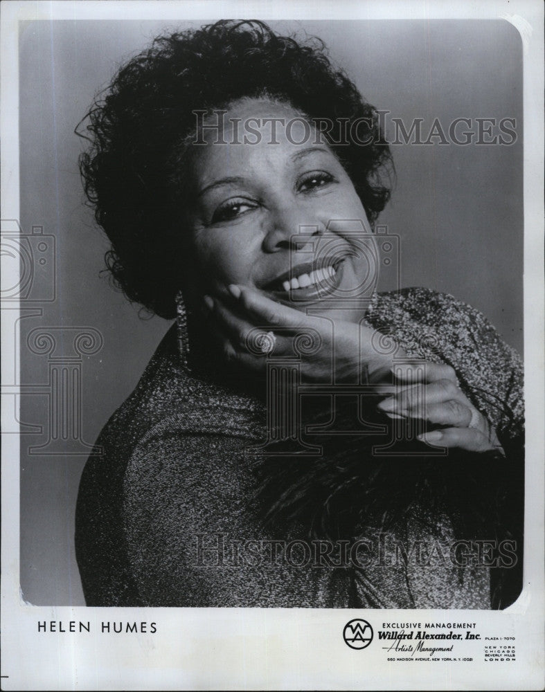 1976 Press Photo Singer entertainer, Helen Humes - Historic Images