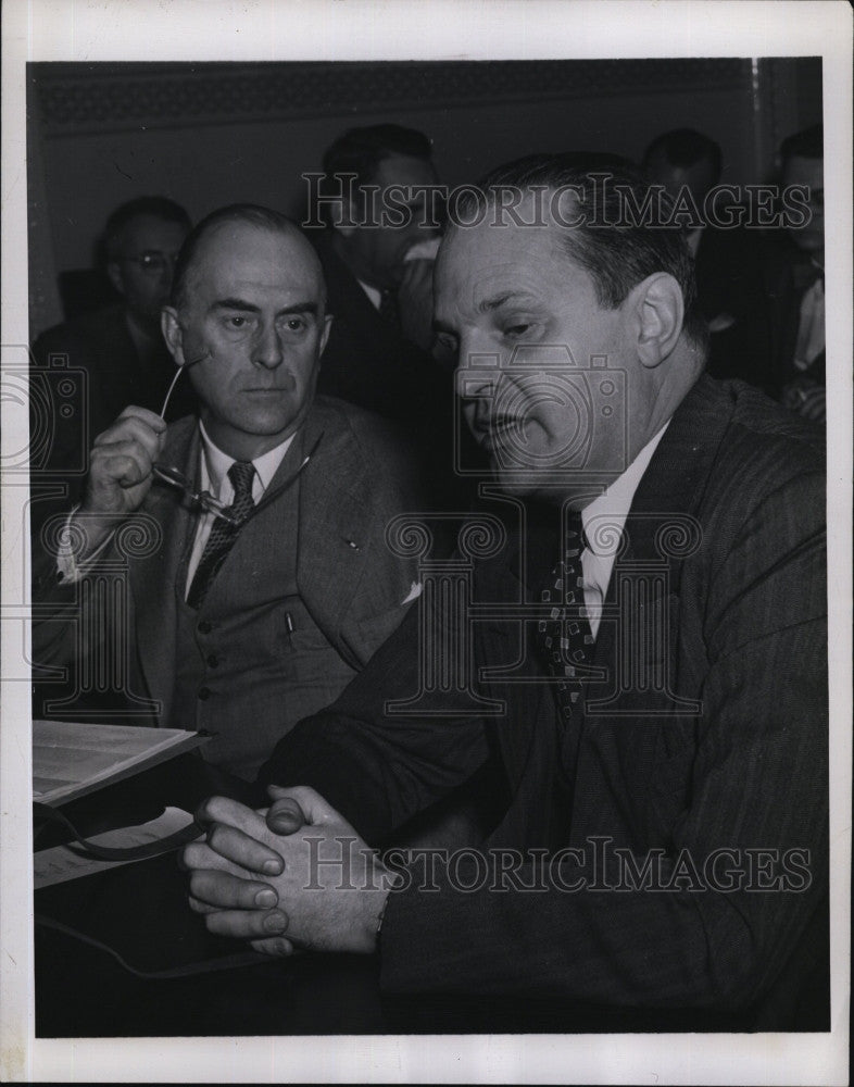 1947 Press Photo Sen Styles Bridges &amp; Willard Thorp - Historic Images