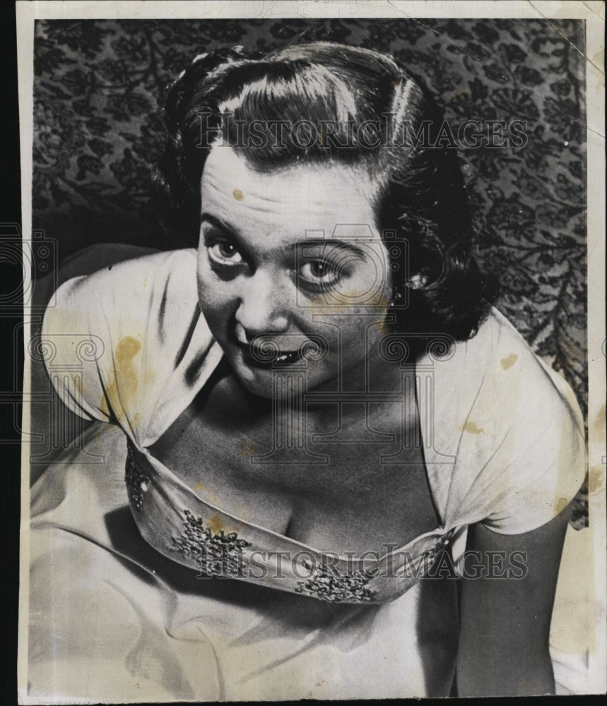 1949 Press Photo Margaret Thorpe,daughter of Icelandic minister - Historic Images