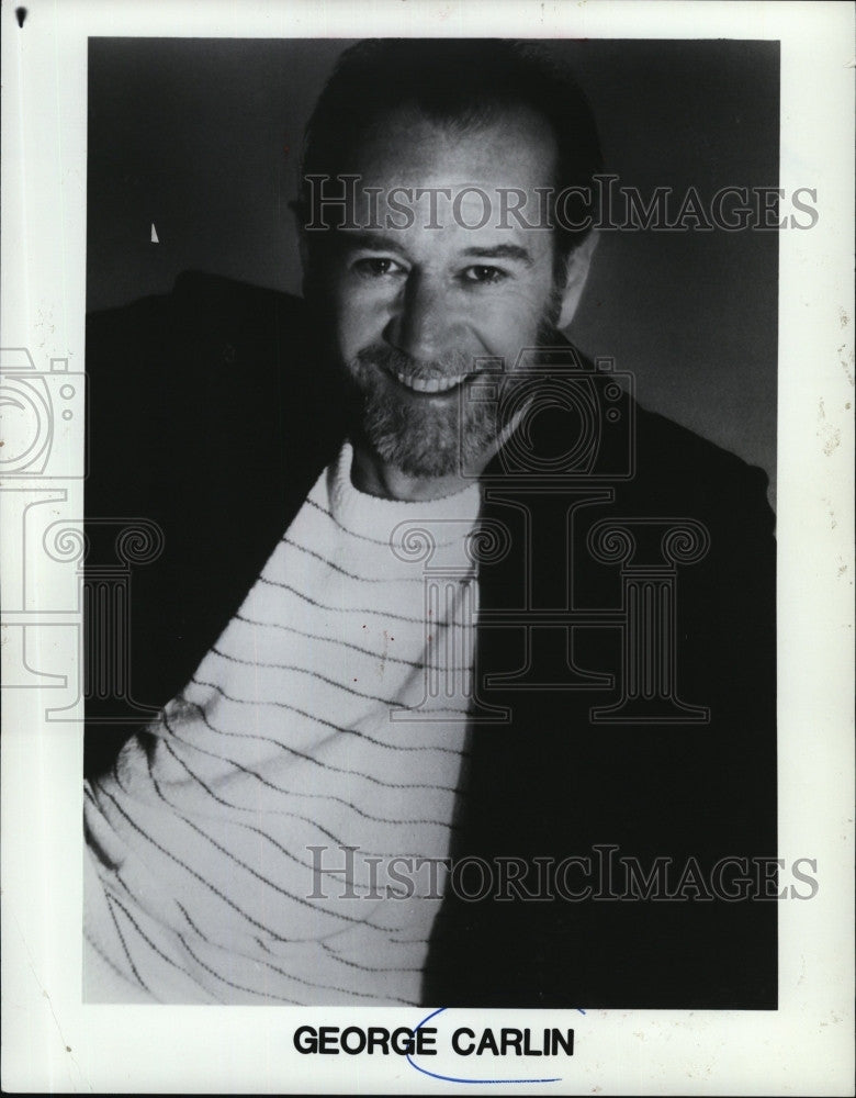 Press Photo Stand up comedian, George Carlin - Historic Images