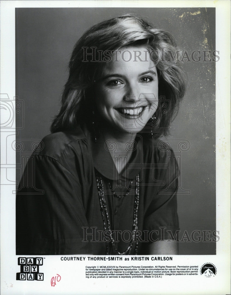 1989 Press Photo Courtney Thorne-Smith in &quot;Day By Day&quot; - Historic Images