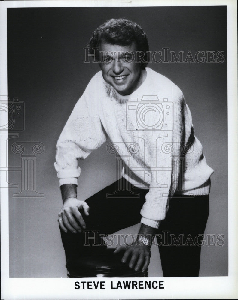 1989 Press Photo Singer Performer Steve Lawrence - Historic Images