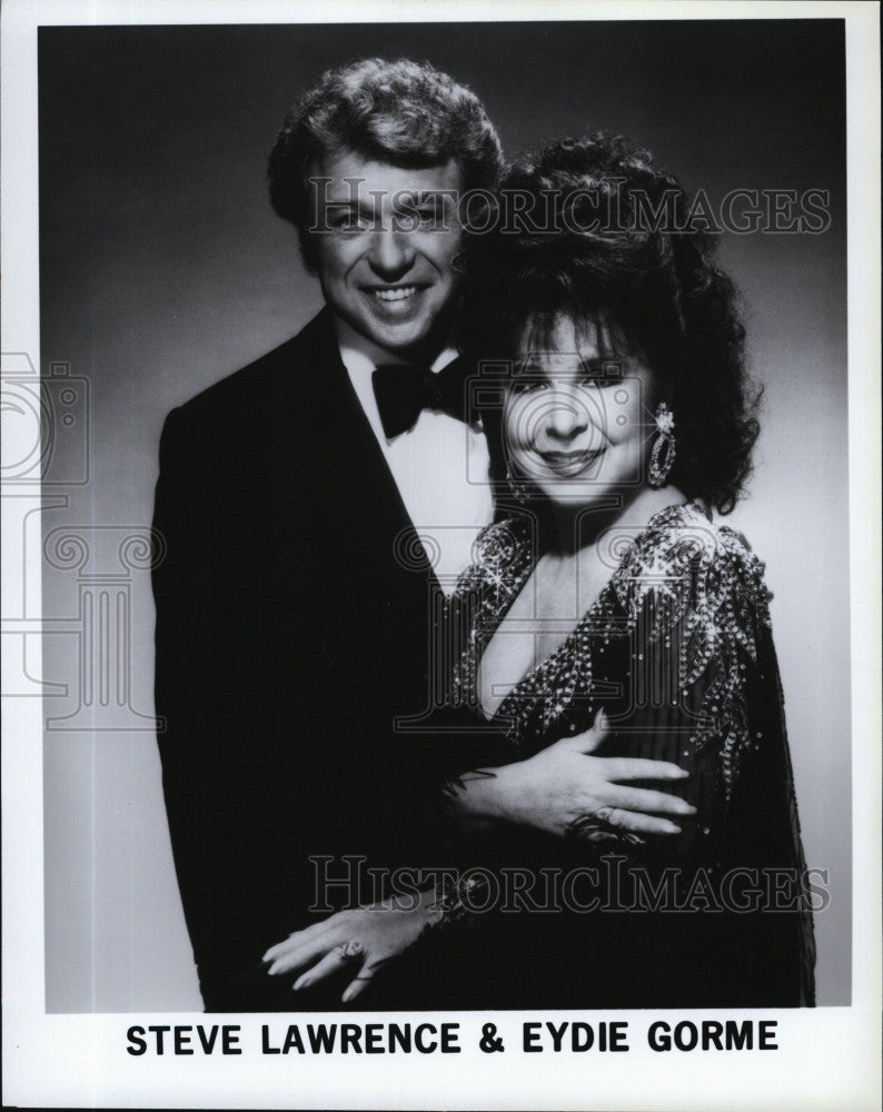 Press Photo Singers Steve Lawrence &amp; Eydie Gorme - Historic Images